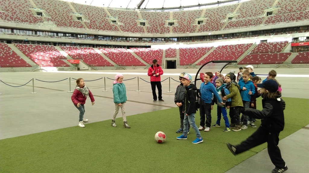 Wizyta uczniów na stadionie Widzewa Łódź