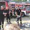 Uczniowie an pikniku strażackim podczas Family Day